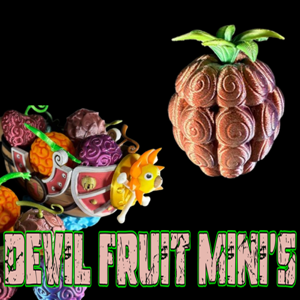 A mini Chop-Chop Devil Fruit (Bara Bara no Mi) collectible, representing its slicing and splitting powers with a detailed design.
