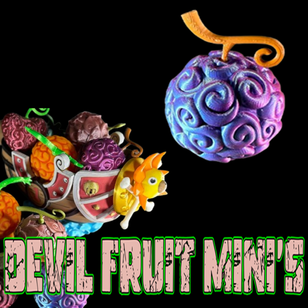 A mini Gum-Gum Devil Fruit (Gomu Gomu no Mi) collectible, designed to reflect the iconic rubbery texture and vibrant colors.