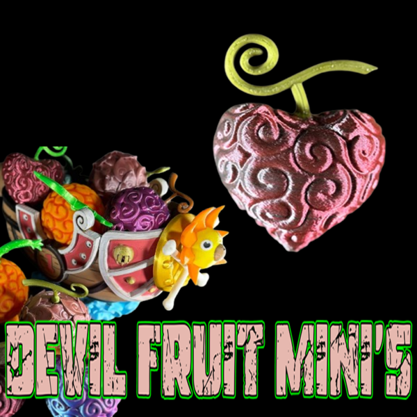 A mini Ope-Ope Devil Fruit (Ope Ope no Mi) collectible, showcasing its distinctive design and surgical powers.