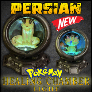 Persian Healing Chamber LED Light with sleek color-changing glow and modular display base