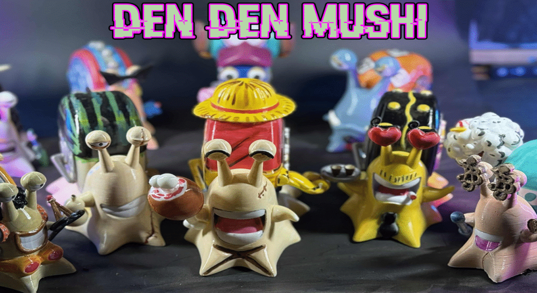Den Den Mushi collectible figure from One Piece – handmade anime decor