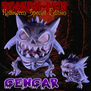 Skeleton Gengar Figure | Spooky Pokémon Collectible | Creepy Cute Decor