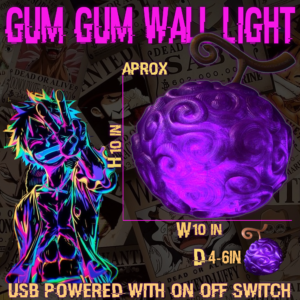 Gum Gum Devil Fruit LED Wall Light