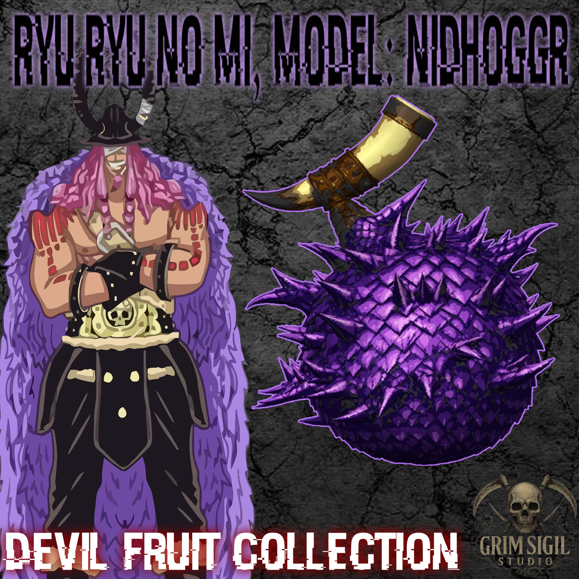 Loki's Devil Fruit – Ryu Ryu no Mi Model: Nidhogg | One Piece Elbaf Arc | 3D Printed Collectible